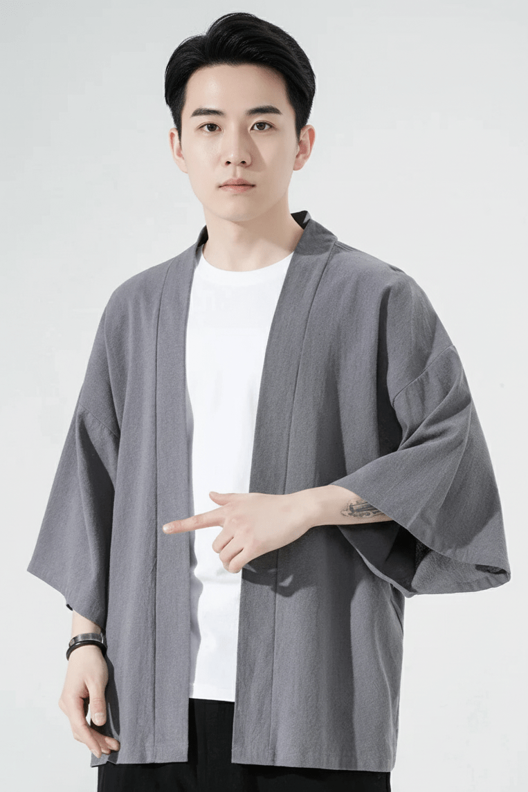 Kimono Japonais en Coton pour Homme
