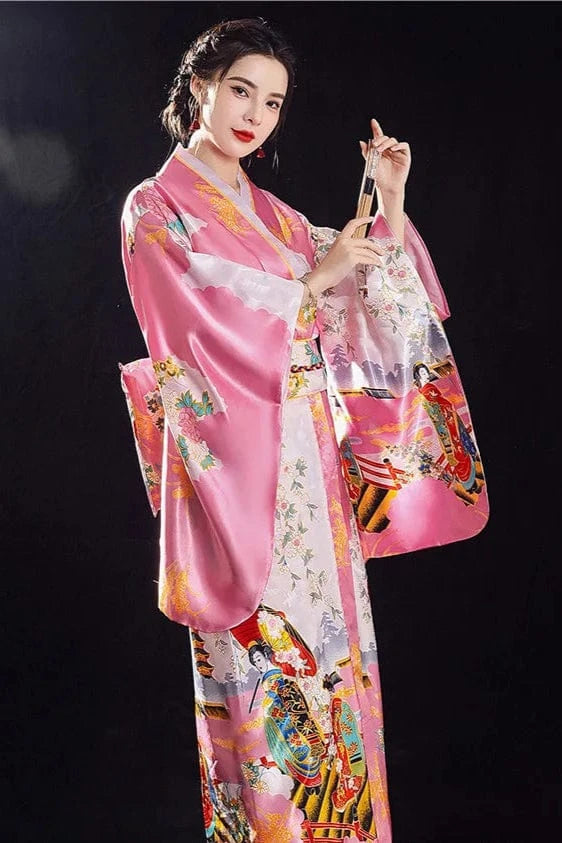 Kimono Original Japonais Rose