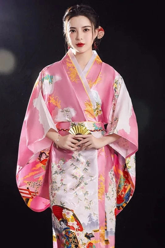 Kimono Original Japonais Rose