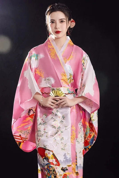 Kimono Original Japonais Rose