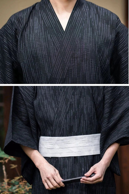 Kimono Traditionnel Japonais Noir