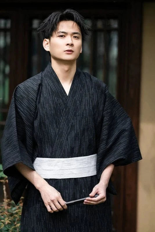 Kimono Traditionnel Japonais Noir