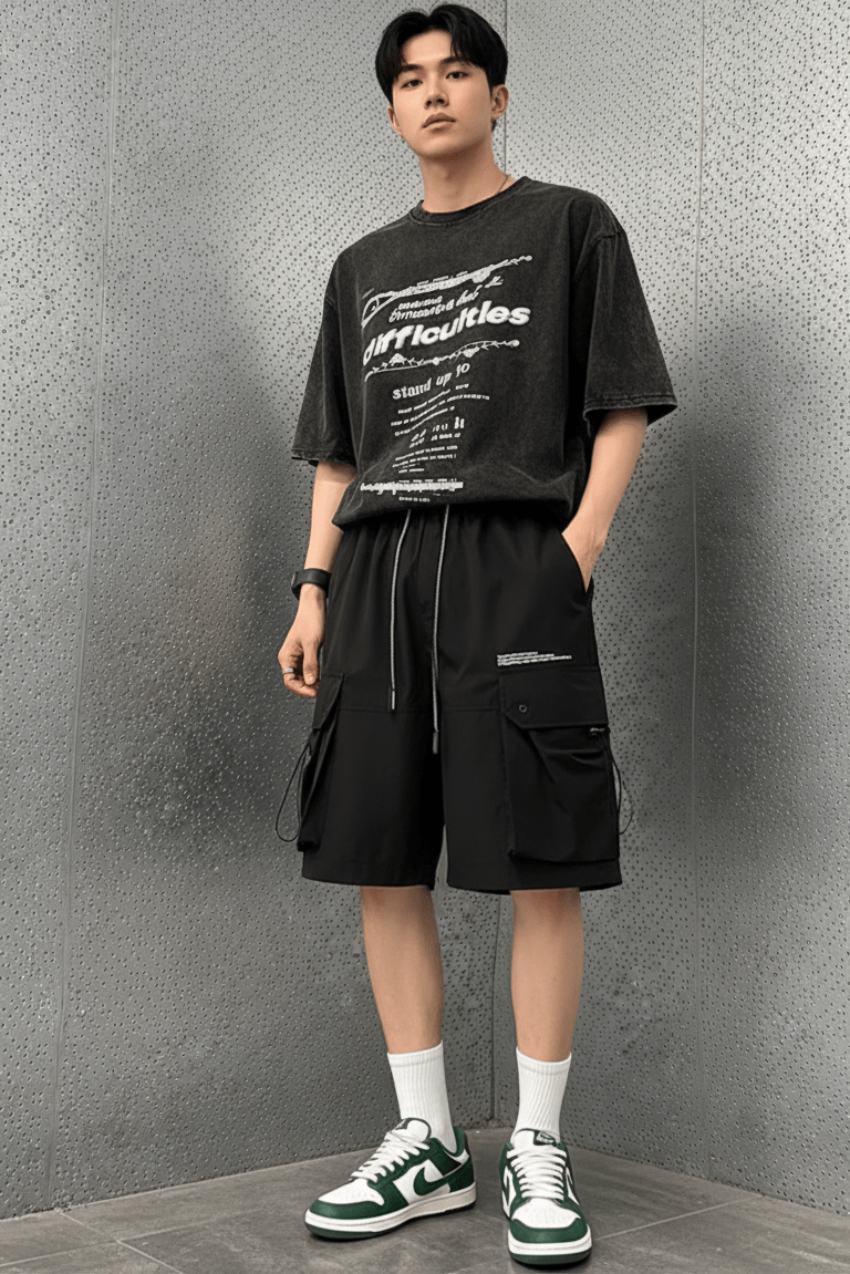 Pantalon Court Japonais