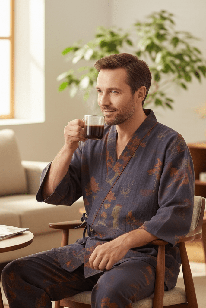 Pyjama Japonais Homme Coton