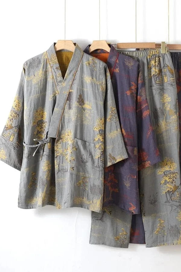 Pyjama Japonais Homme Coton