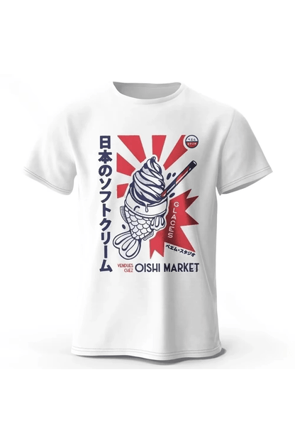 T-Shirt en Coton Japonais