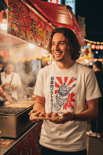 T-Shirt en Coton Japonais